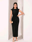 Maeva Glitter Dress - Black