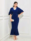 Geneviève Butterfly Sleeve Midi Glitter Dress
