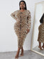 Simone Leopard Maxi Dress
