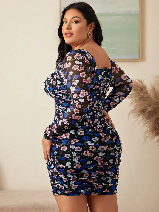Maya Long Sleeve Mini Dress