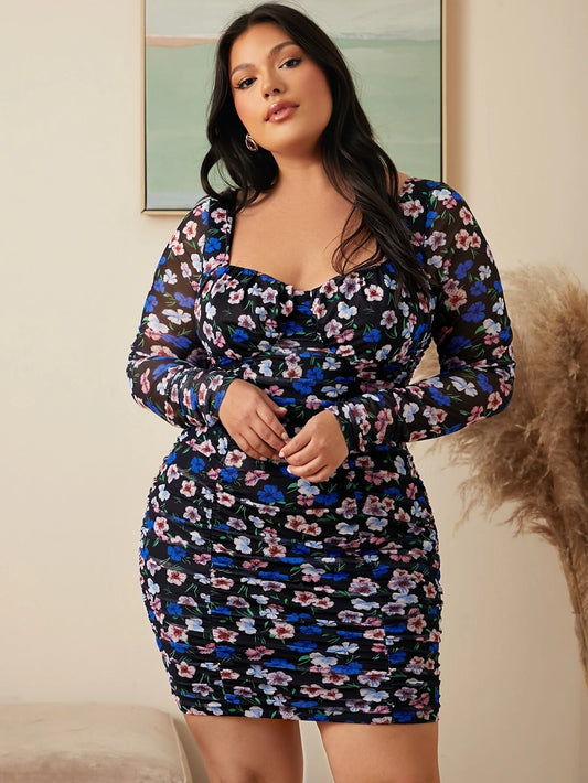 Maya Long Sleeve Mini Dress