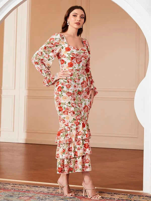Melody Sweetheart Maxi Dress - Floral
