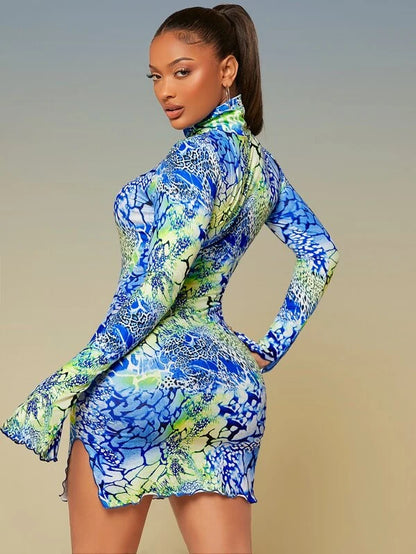 NADE LEAOPARD DRESS