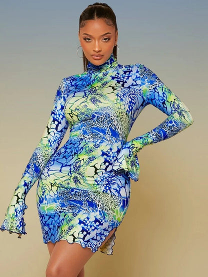 NADE LEAOPARD DRESS