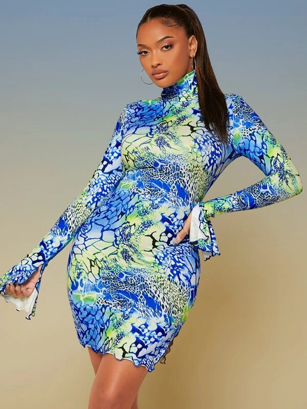 NADE LEAOPARD DRESS