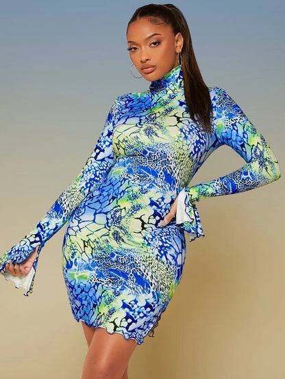 NADE LEAOPARD DRESS