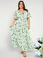 Virginia Maxi Dress - Green Floral