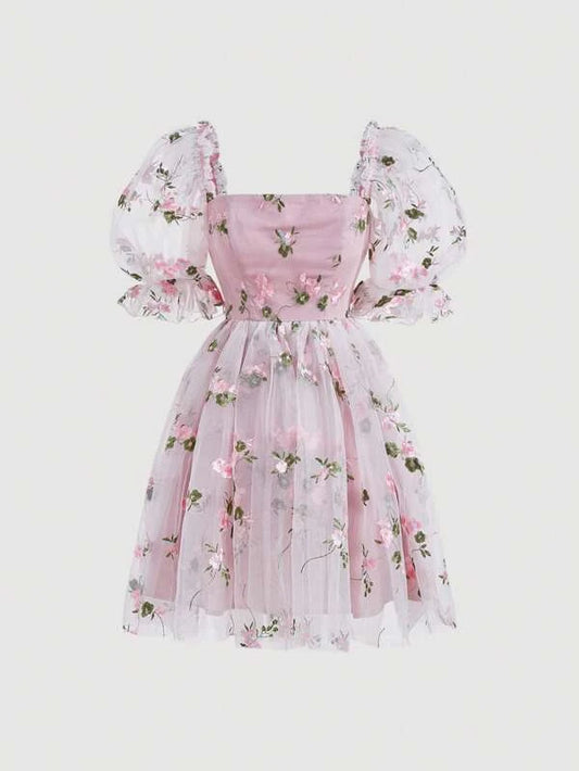 Alice Floral Embroidery Dress